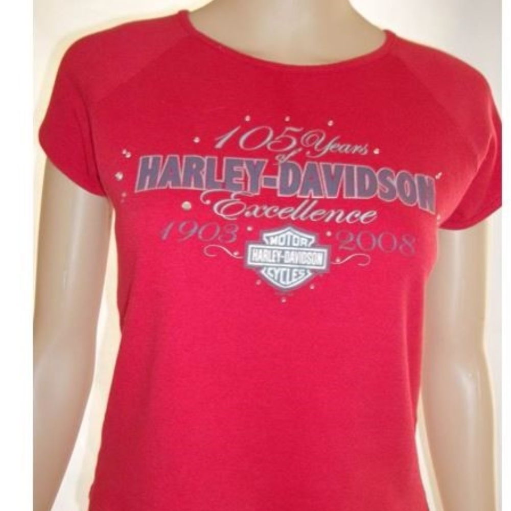 Harley Davidson Daytona Beach,Florida T-Shirt-105TH-, Women's XSmall